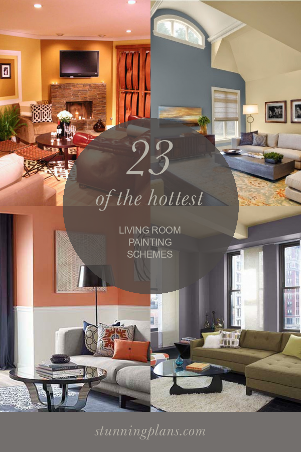 23 Of the Hottest Living Room Painting Schemes - Home, Family, Style